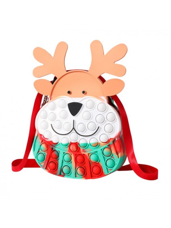 Christmas Silicone Cute Deer Shoulder Bag