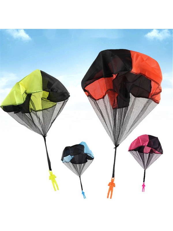 Kids Hand Throwing Parachute Soldier Toy